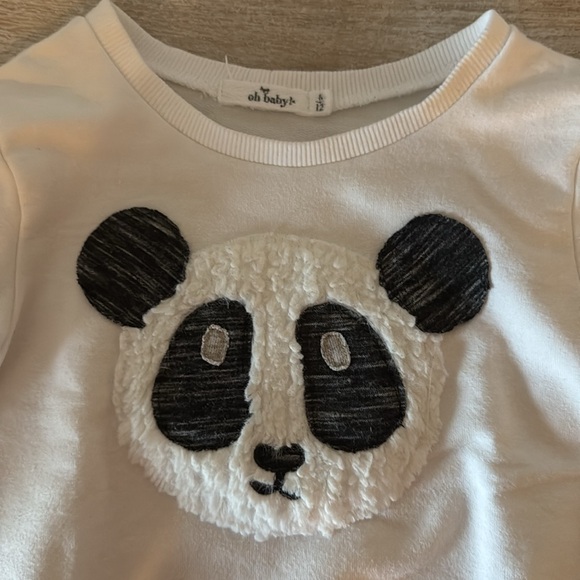 Oh! Baby Panda Sweatshirt Pullover 🐼 size 6-12M - Picture 2 of 4